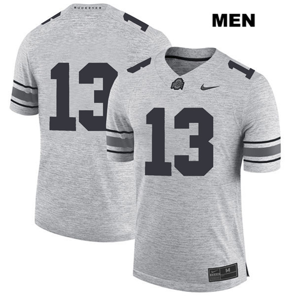 Ohio State Buckeyes Men's Rashod Berry #13 Gray Authentic Nike No Name College NCAA Stitched Football Jersey ED19O70DL